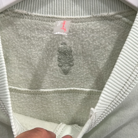Brand New Free People/Pure Barre Pullover - Aqua Glass - Picture 3 of 4